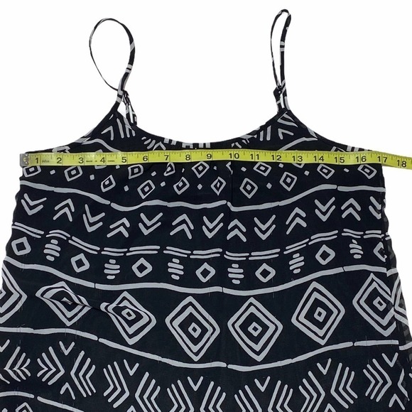 FOREVER 21 Black White Aztec Maxi Dress Medium - Picture 9 of 11
